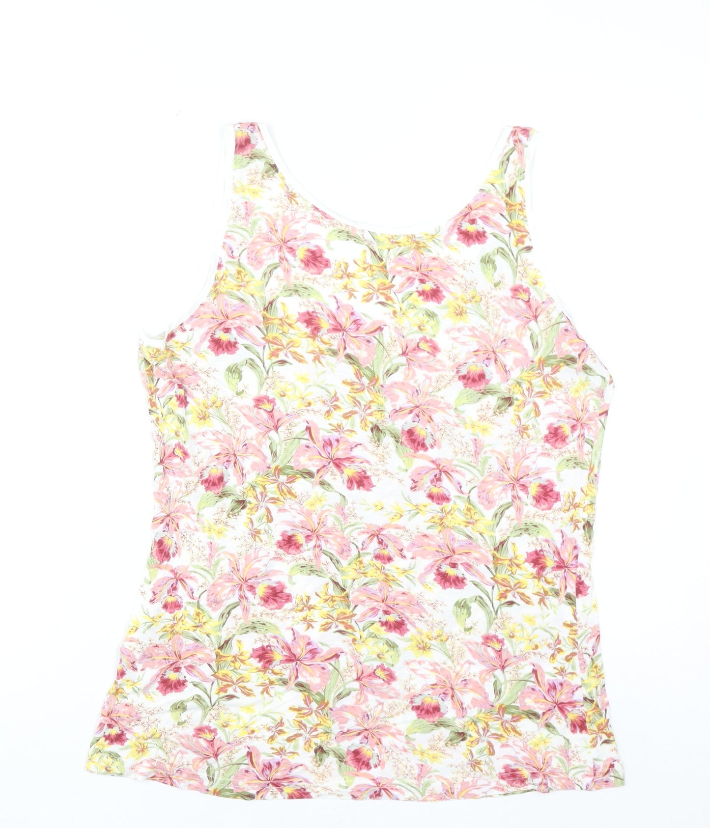 Oasis Womens Multicoloured Floral Viscose Camisole Tank Top M