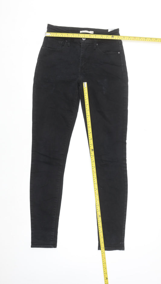 Levi's 721 High Rise Skinny Black Jeans Women Size 26 Regular Denim