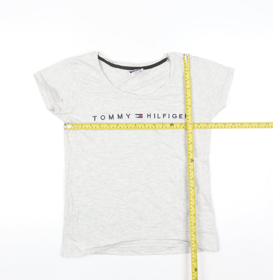 Tommy Hilfiger Womens Grey XL Basic T-Shirt 100% Cotton