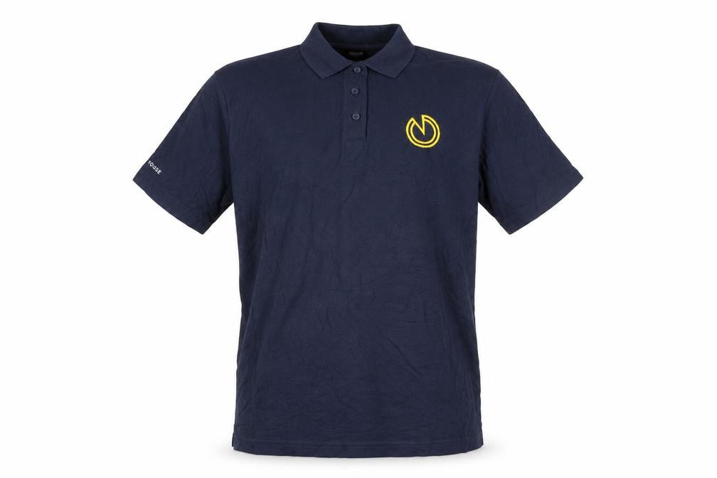 Alexandra Men's Navy Blue Polo Shirt Size L Cotton Blend Workwear