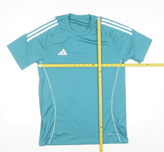 Adidas Men Blue Slim Fit Aeroready Sports T-Shirt Size M