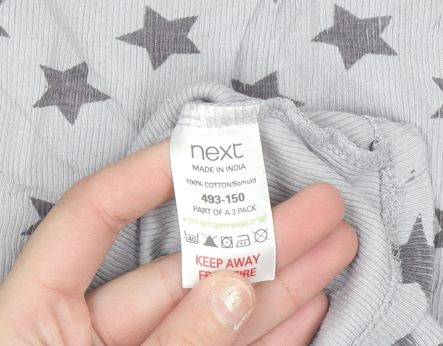 Next Girls Grey Star Print Cotton Tank Top 12 Years