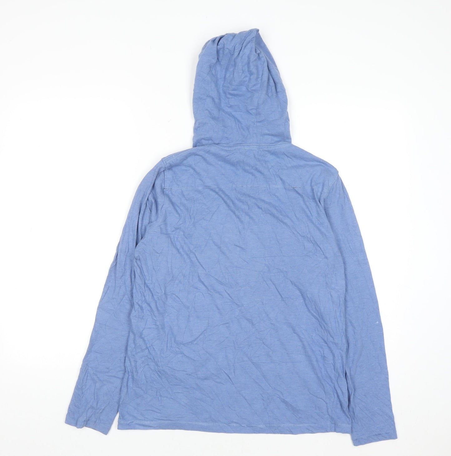 French Connection Women's Blue Graphic Pullover Hoodie Size M