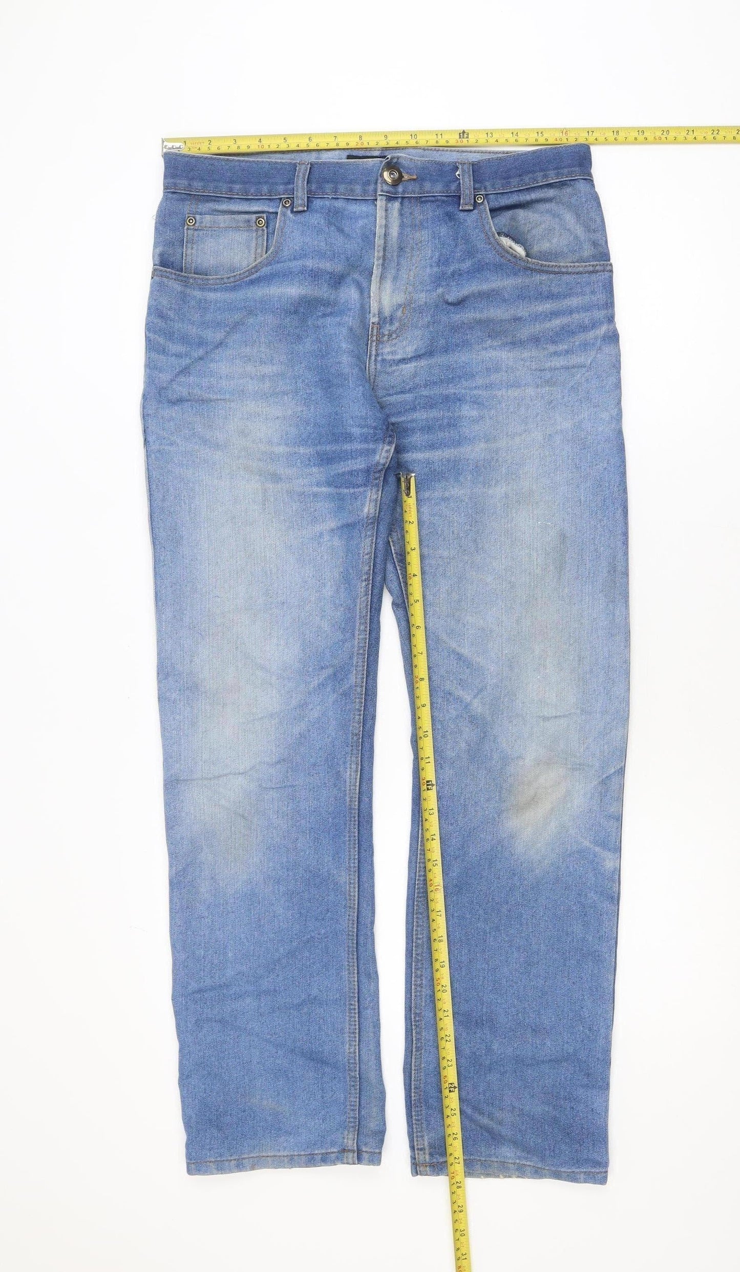 Denim Co. Men's Blue Straight Leg Jeans W32 L32 Regular Fit