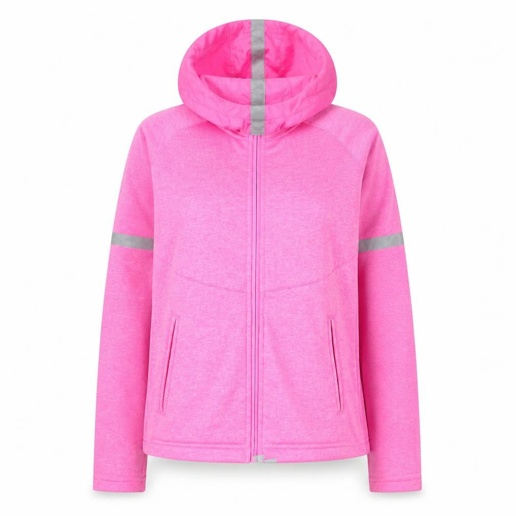 Dunnes Women's Pink Hooded Full Zip Activewear Jacket Size 10