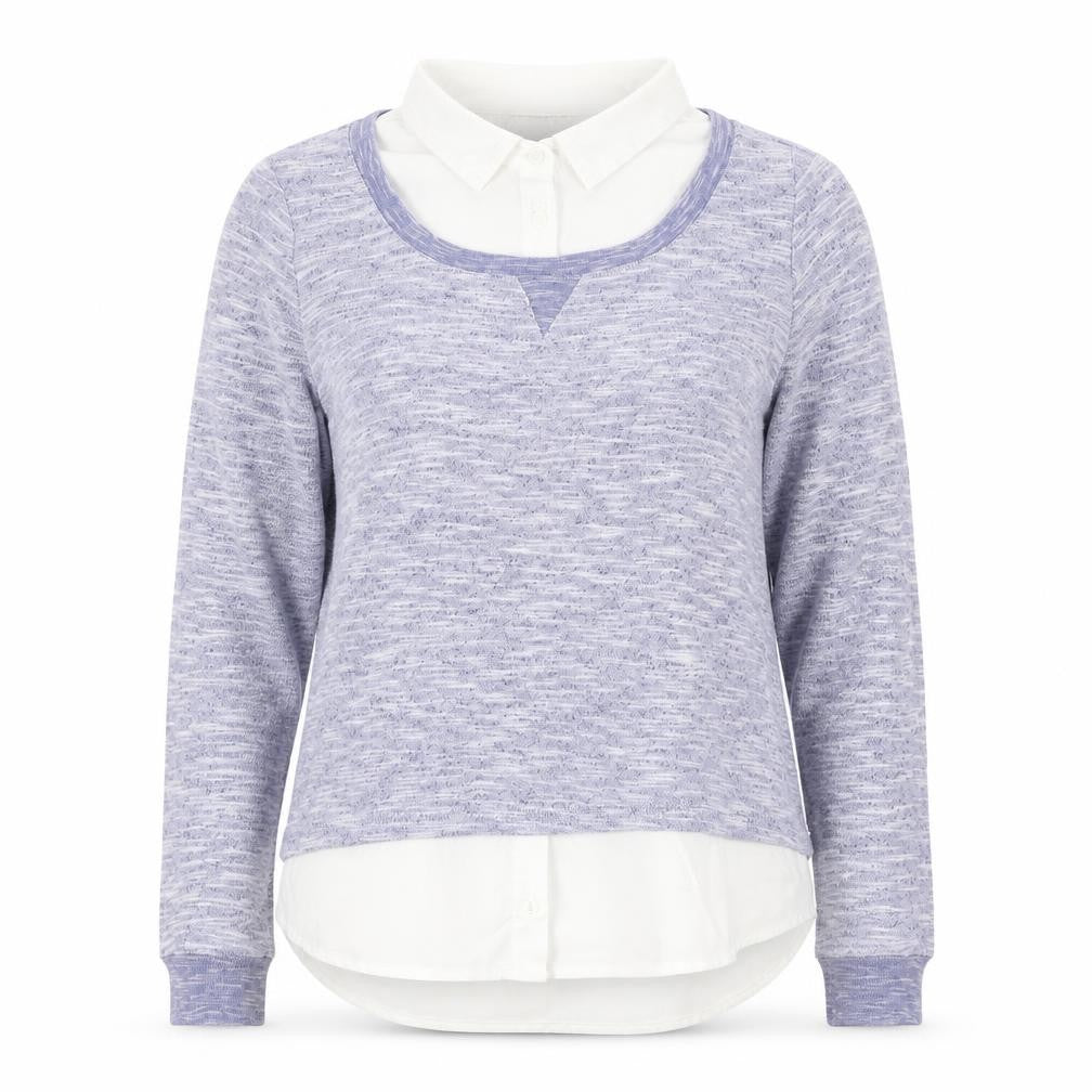 New Look Womens Purple Knit Pullover Jumper Size 12 Long Sleeve