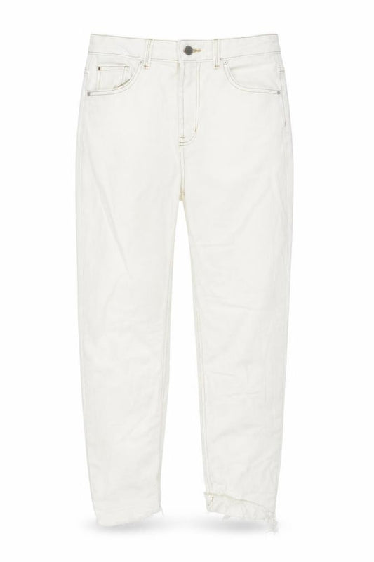 Denim Co Women’s White High Rise Ankle Jeans Size 10 Slim Fit
