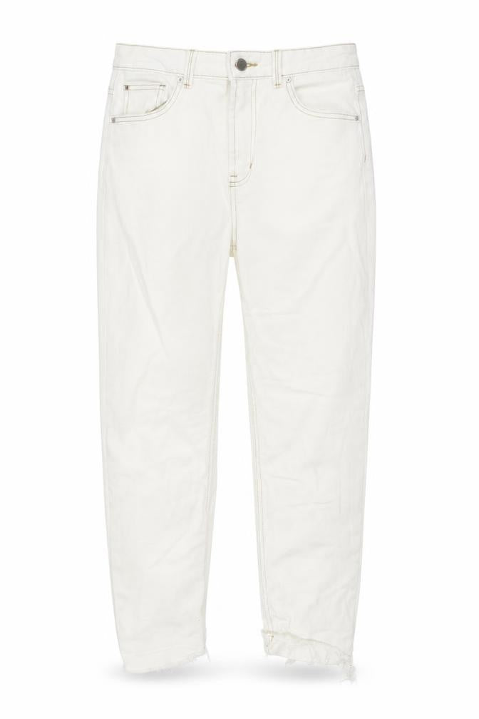 Denim Co Women’s White High Rise Ankle Jeans Size 10 Slim Fit