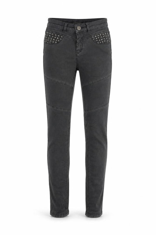 MOS MOSH Women's Black Skinny Jeans Size 24 Studded Pockets