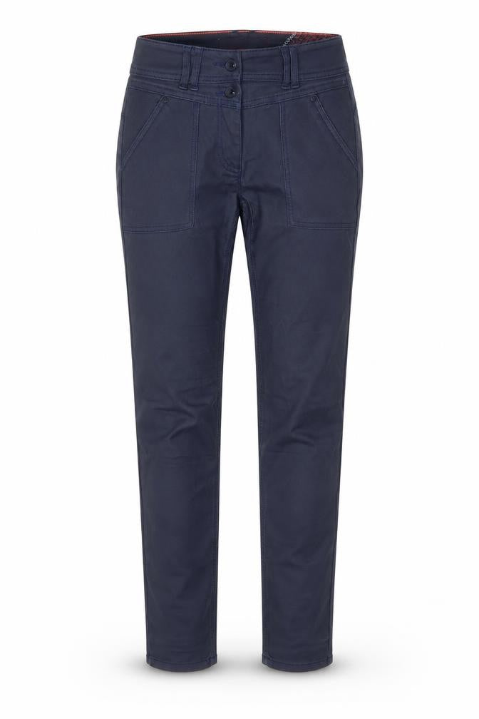 Cecil Women Blue Slim Fit Chino Trousers Size 26