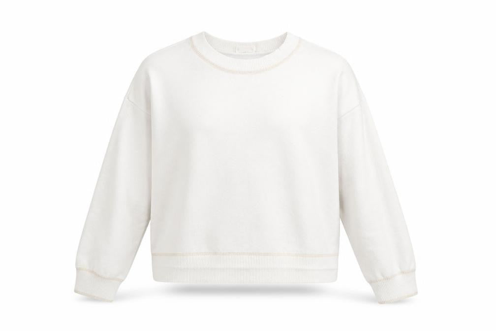 Savida Women Ivory Knit Crew Neck Pullover Jumper Size 14