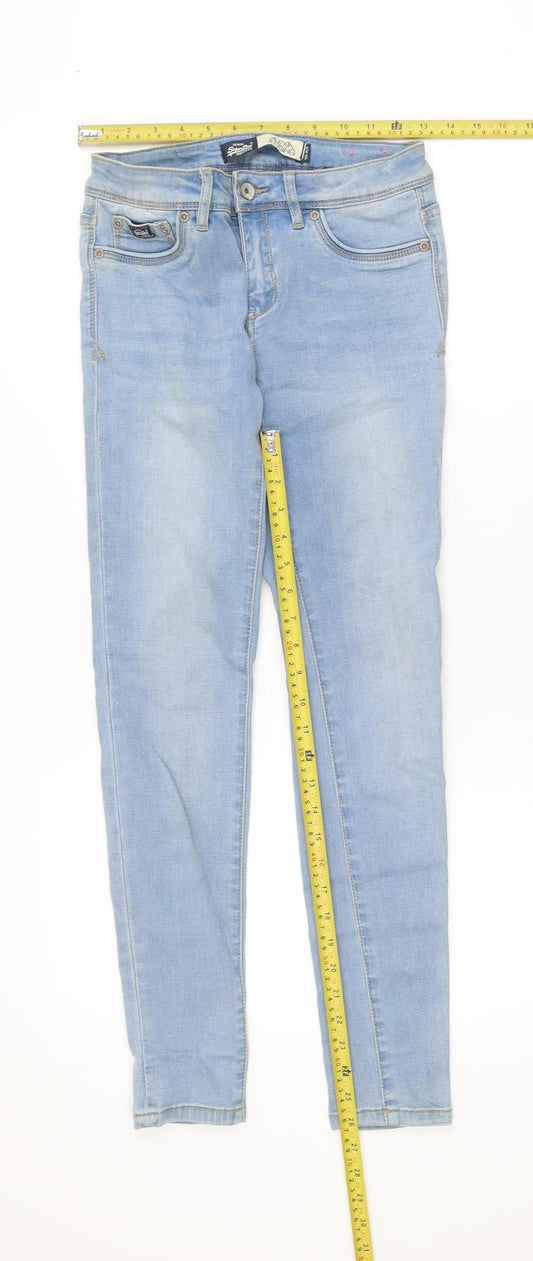 Superdry Women Blue Alexa Jegging Slim Fit Denim Jeans Size 6