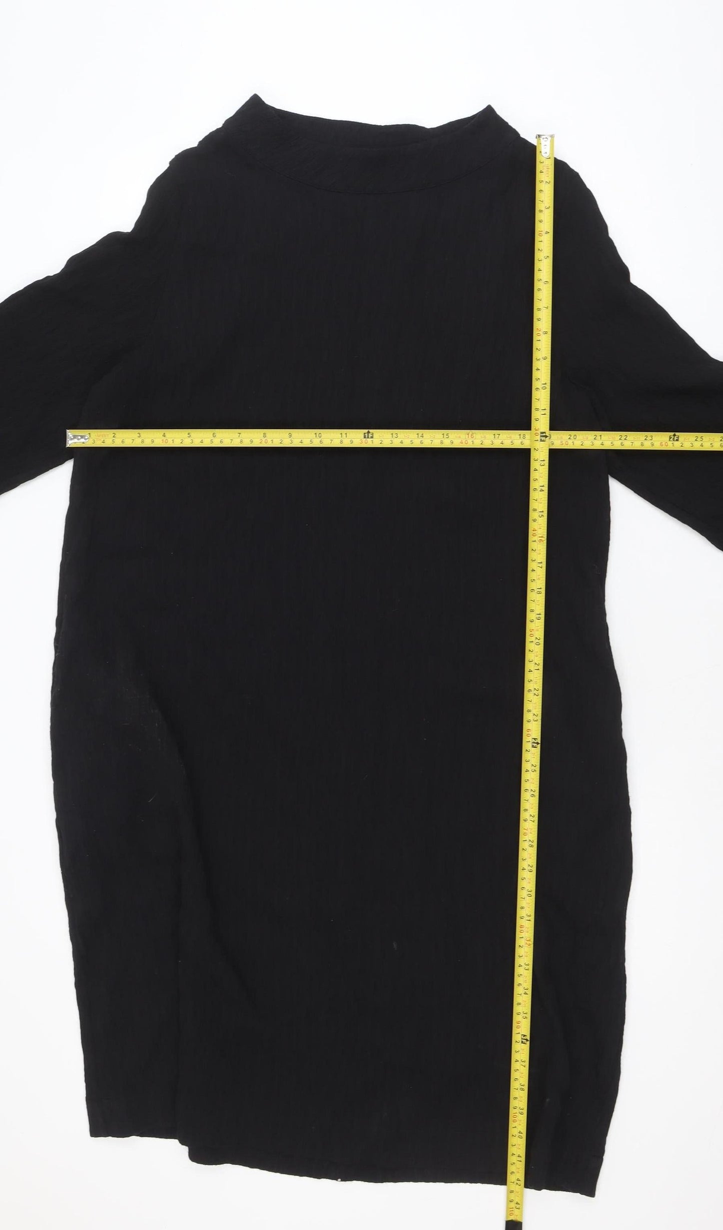 Carolyn Donnelly The Edit Women’s Black Shift Dress UK 16 3/4 Sleeve