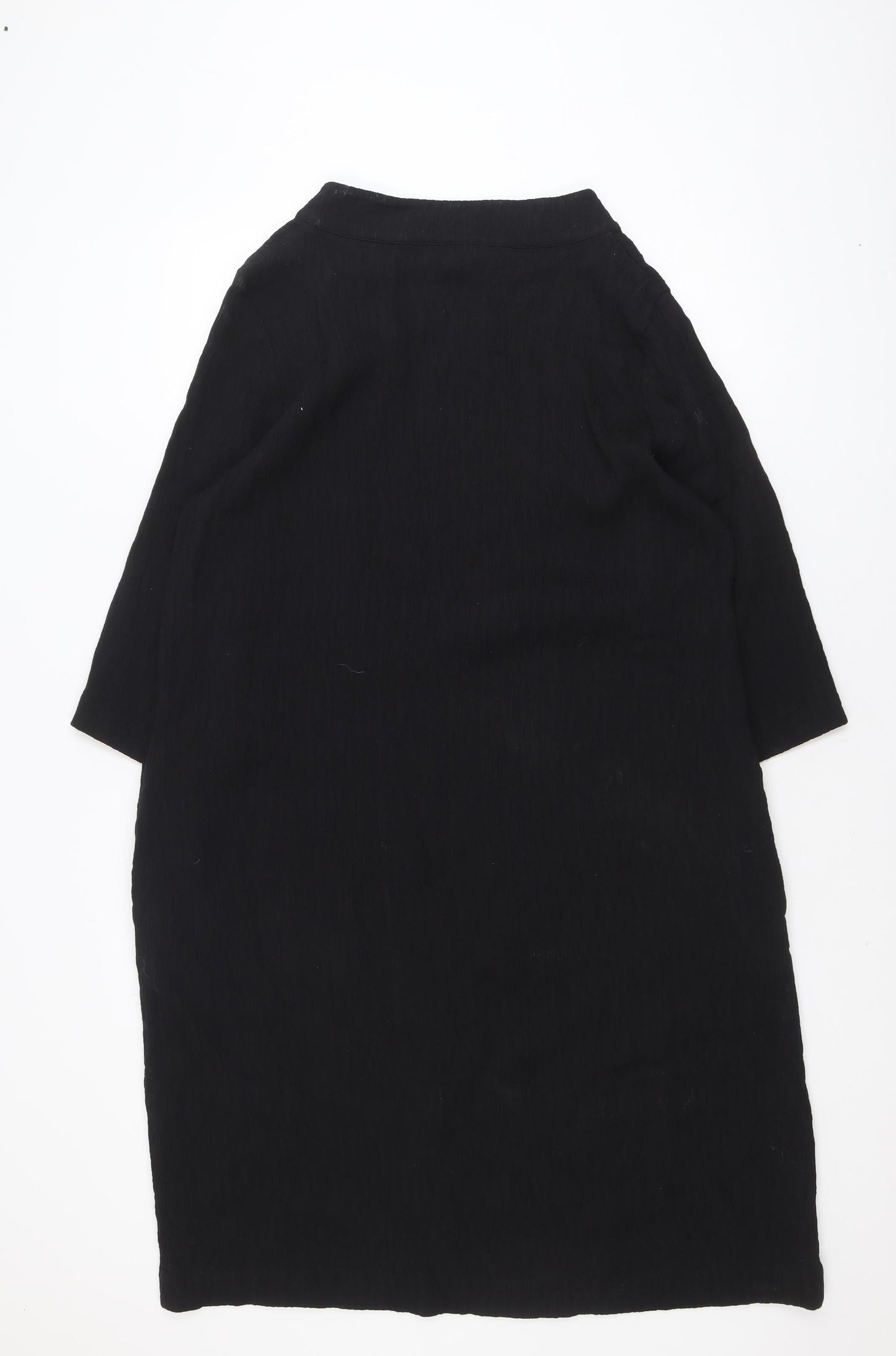 Carolyn Donnelly The Edit Women’s Black Shift Dress UK 16 3/4 Sleeve