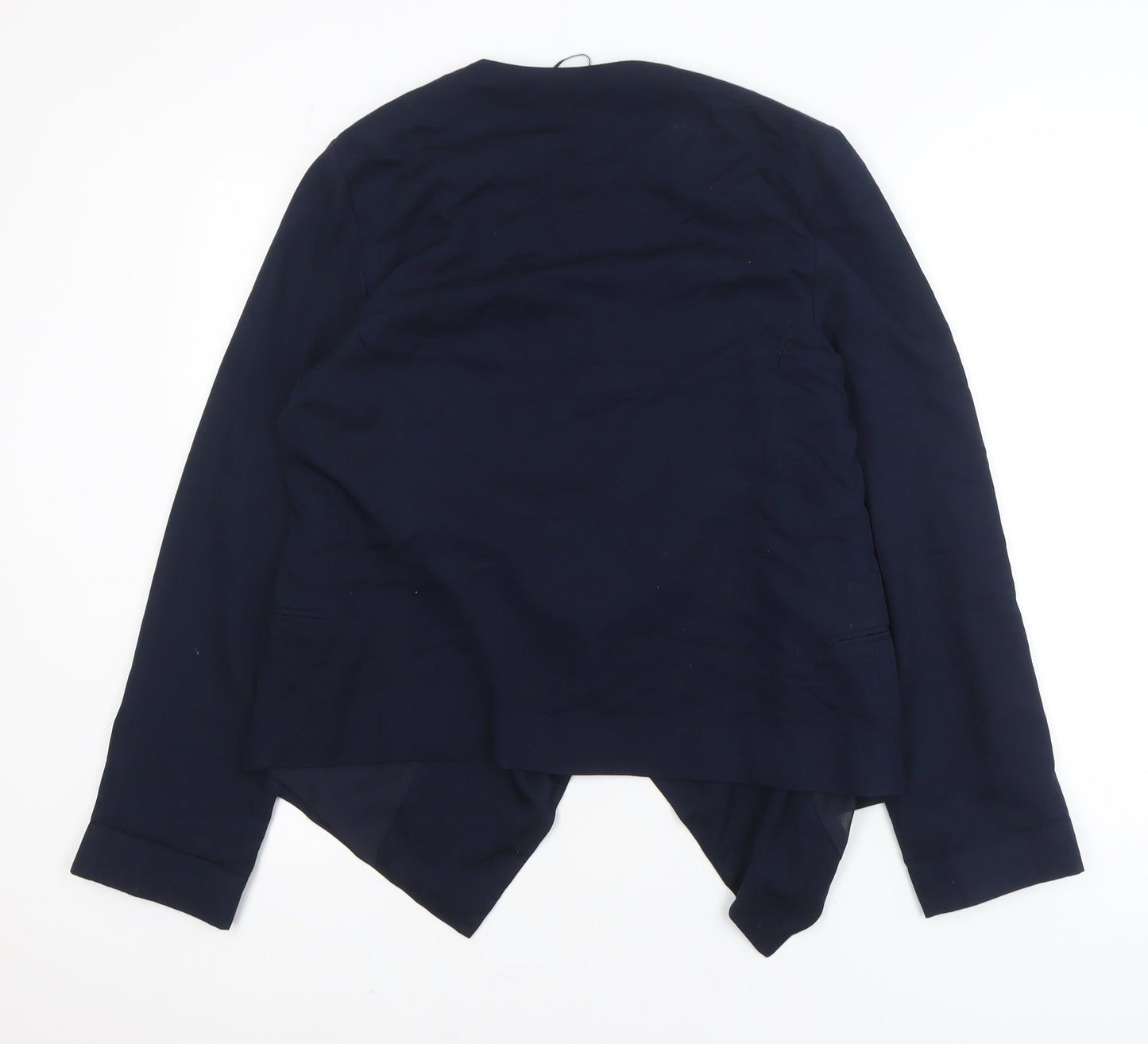 New Look Women Blue Size 14 Long Sleeve Open Cardigan