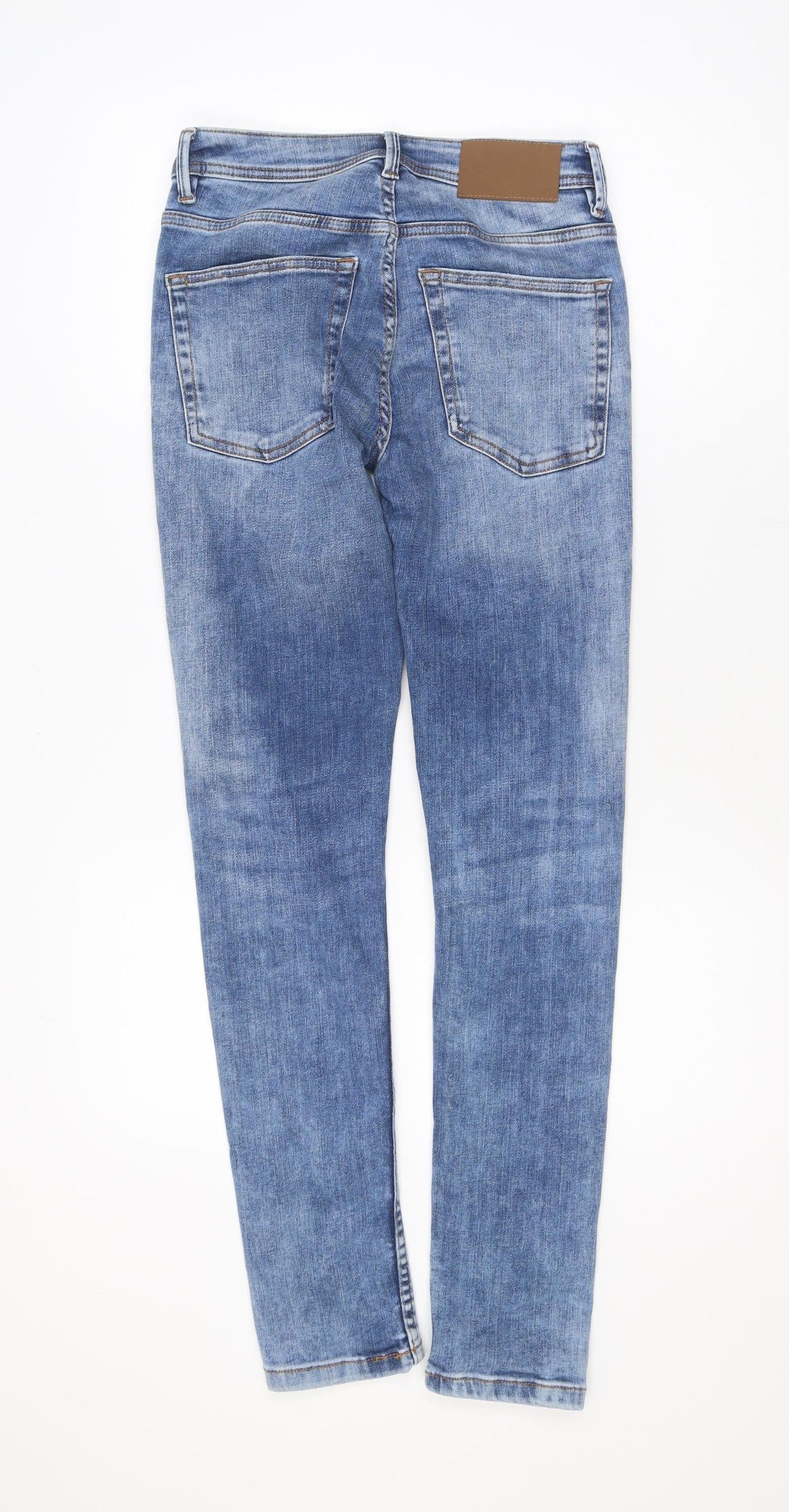 Denim Co. Women's Blue Skinny Jeans Size 12 Regular Fit
