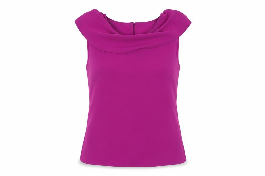 Daisy May Women's Purple Sleeveless Boat Neck Camisole Blouse Size S