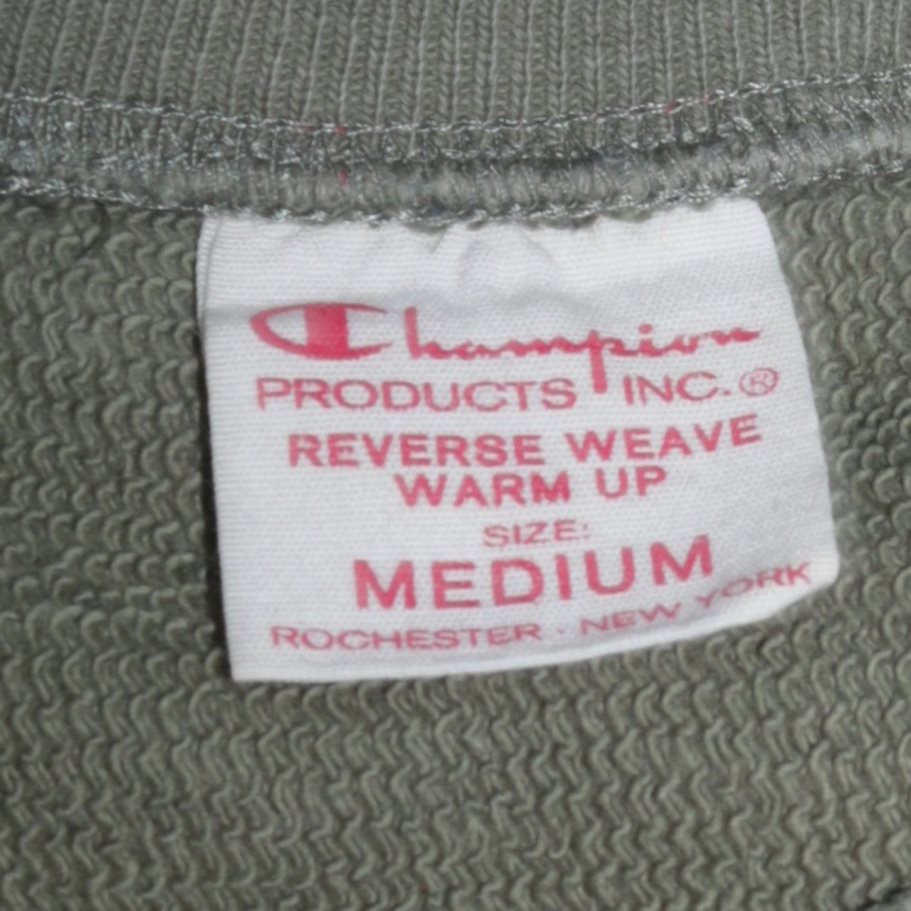 Champion Men's Green Reverse Weave Sweatshirt Medium Crew Neck