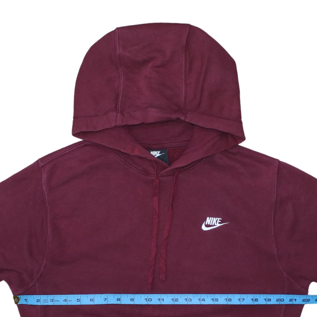 Nike Men's Red Pullover Hoodie Small Regular Fit Fleece Sweatshirt