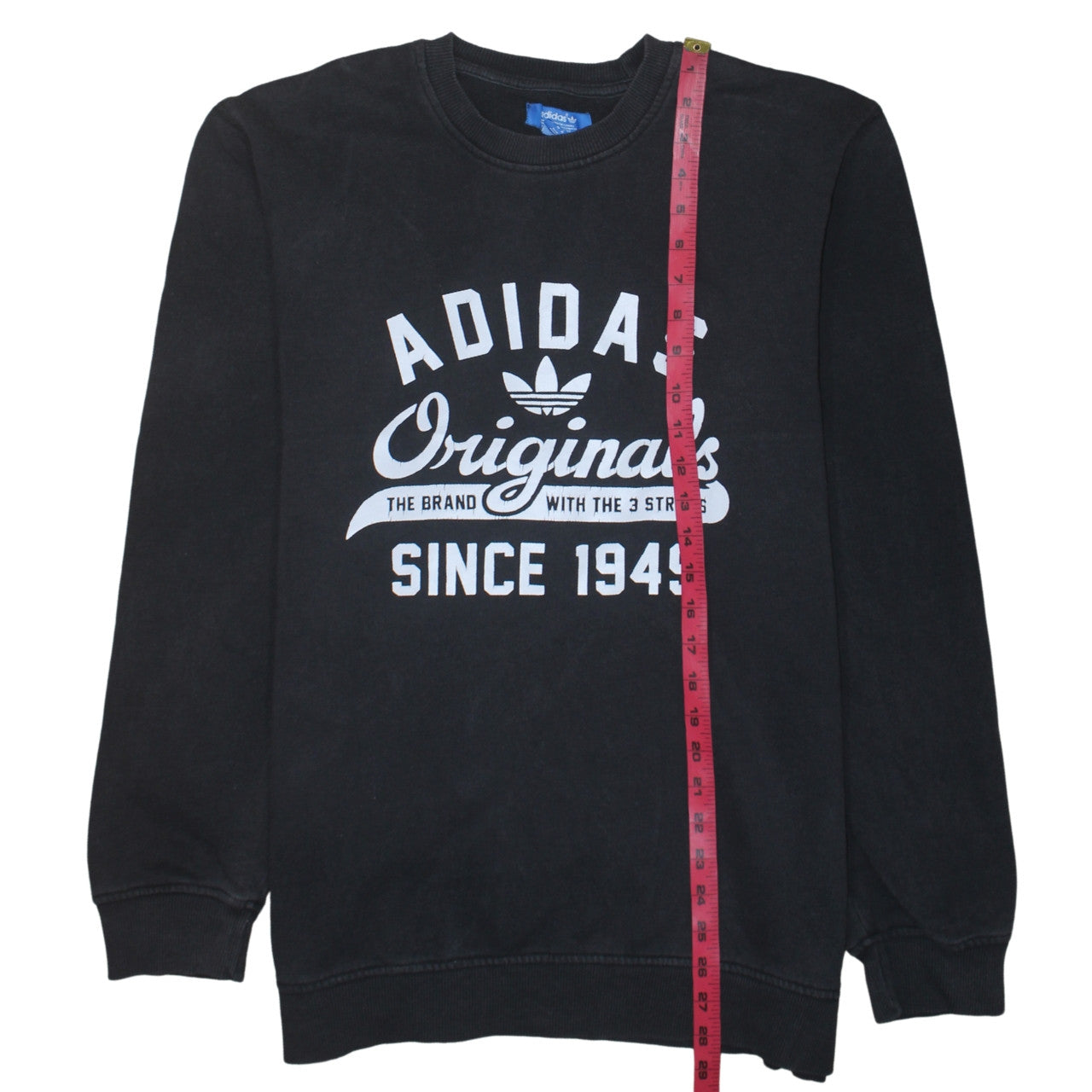 Adidas Originals Mens Black M Pullover Sweatshirt Crew Neck Logo