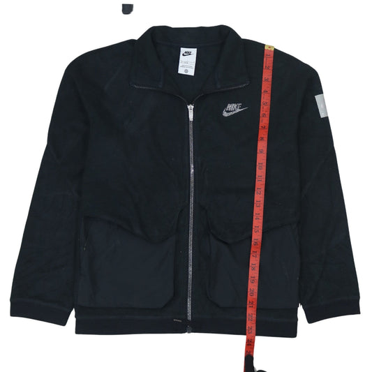 Nike Boys Black Fleece Track Jacket Size 12-13 Years Full Zip