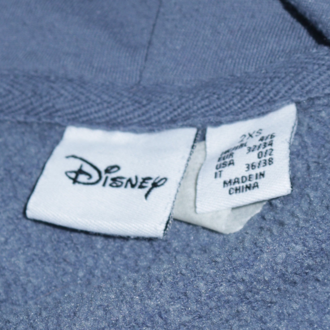 Disney Primark Women Blue Stitch Pullover Hoodie Size 2XS