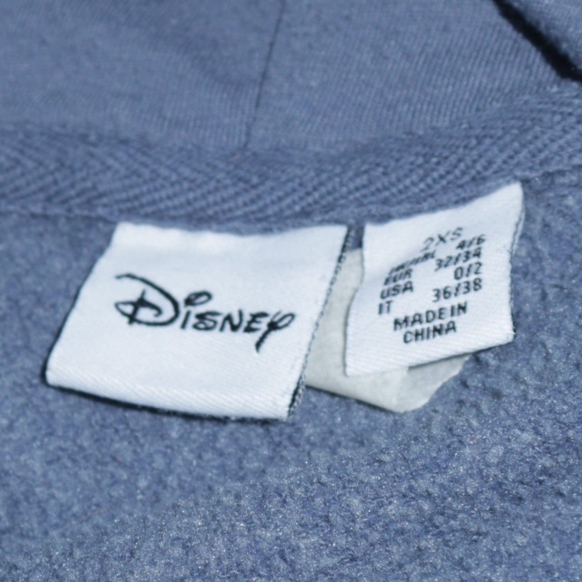 Disney Primark Women Blue Stitch Pullover Hoodie Size 2XS