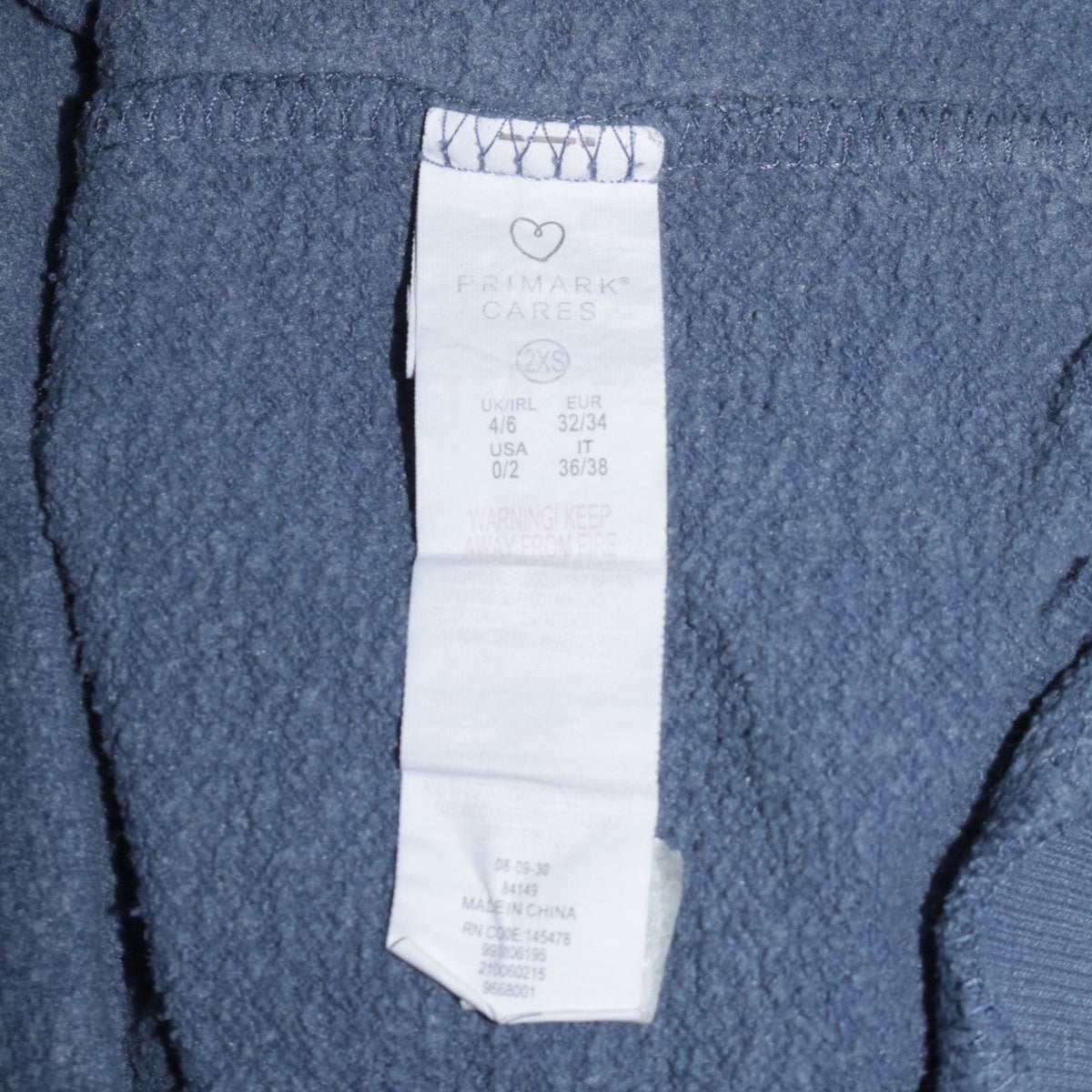 Disney Primark Women Blue Stitch Pullover Hoodie Size 2XS