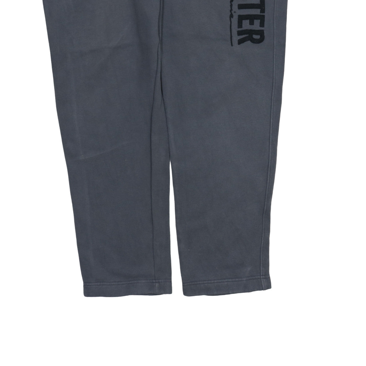 Hollister Men's Grey XL Fleece Sweatpants with Drawstring Waist