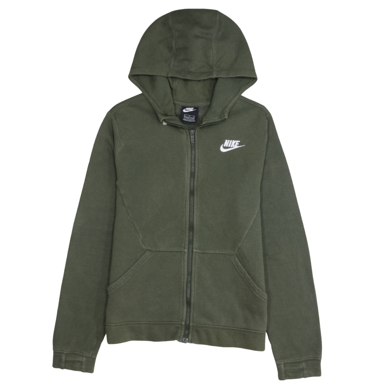 Nike Boys Green Full Zip Fleece Hoodie XL 13-15 Years
