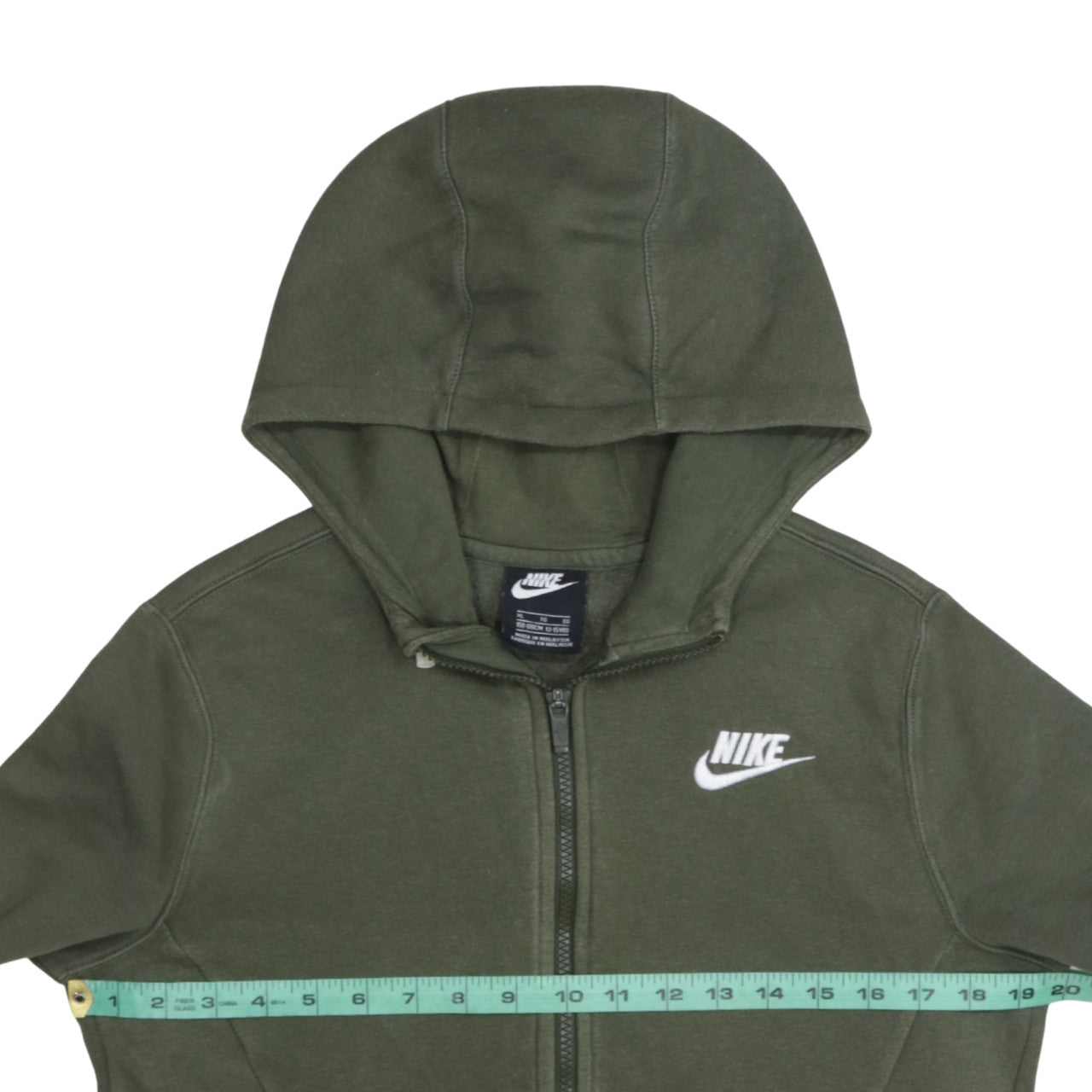 Nike Boys Green Full Zip Fleece Hoodie XL 13-15 Years