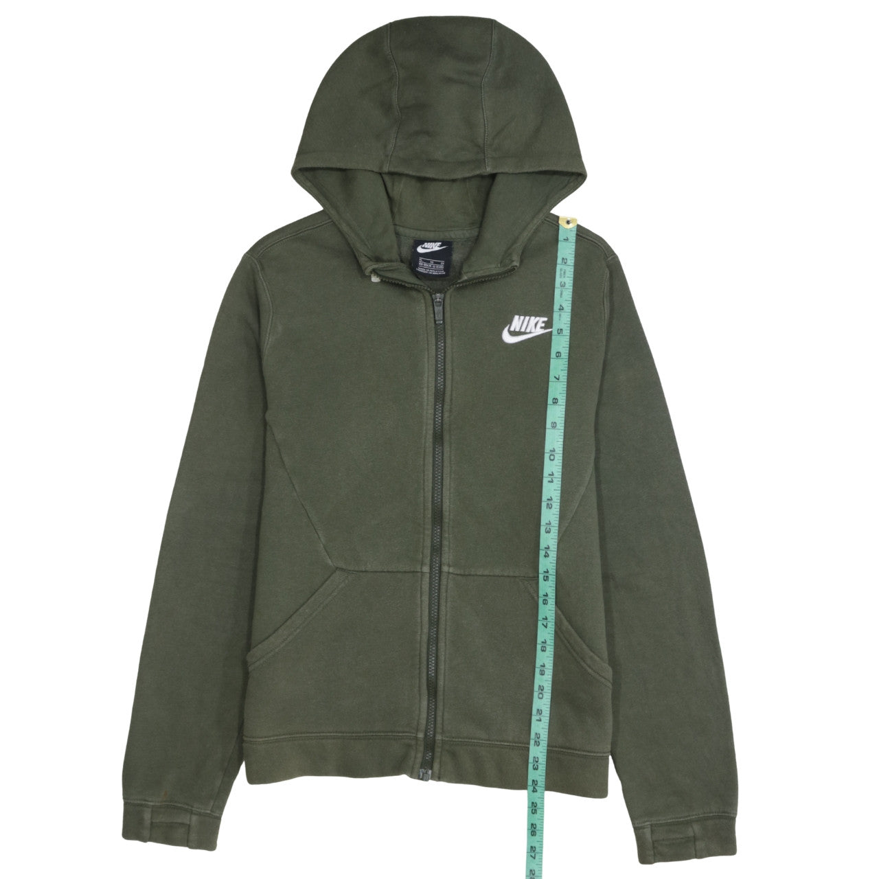 Nike Boys Green Full Zip Fleece Hoodie XL 13-15 Years