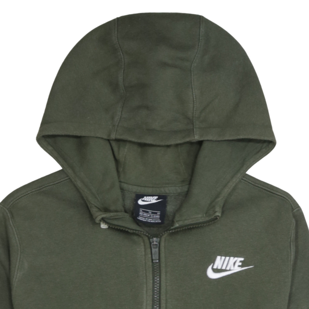 Nike Boys Green Full Zip Fleece Hoodie XL 13-15 Years