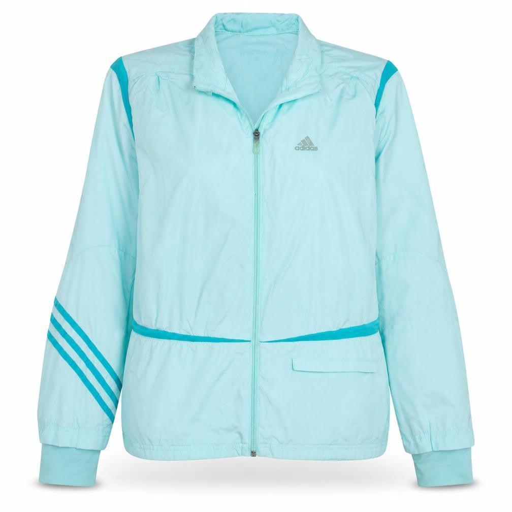 Adidas Women's Blue Lightweight Windbreaker Jacket Size 16