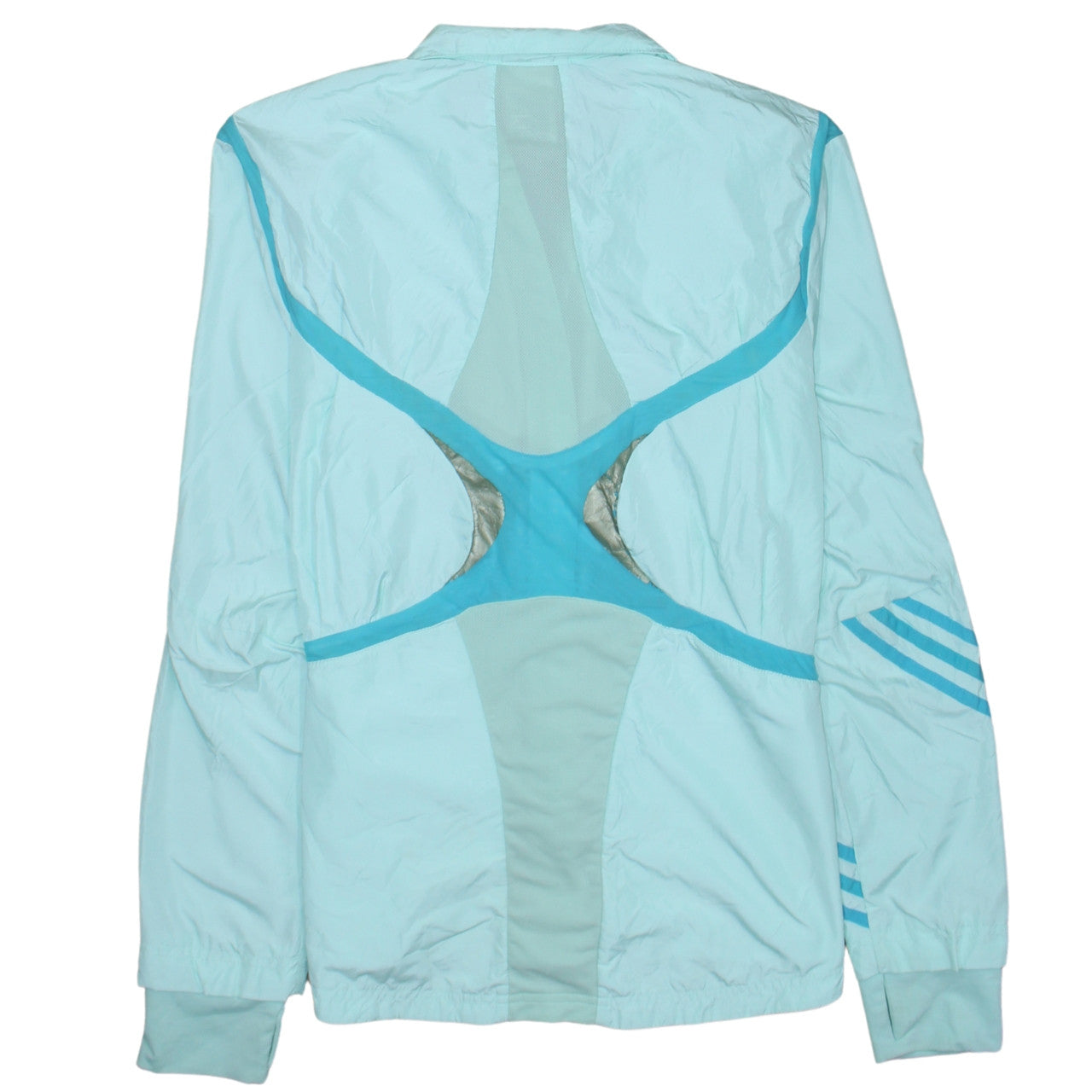 Adidas Women's Blue Lightweight Windbreaker Jacket Size 16