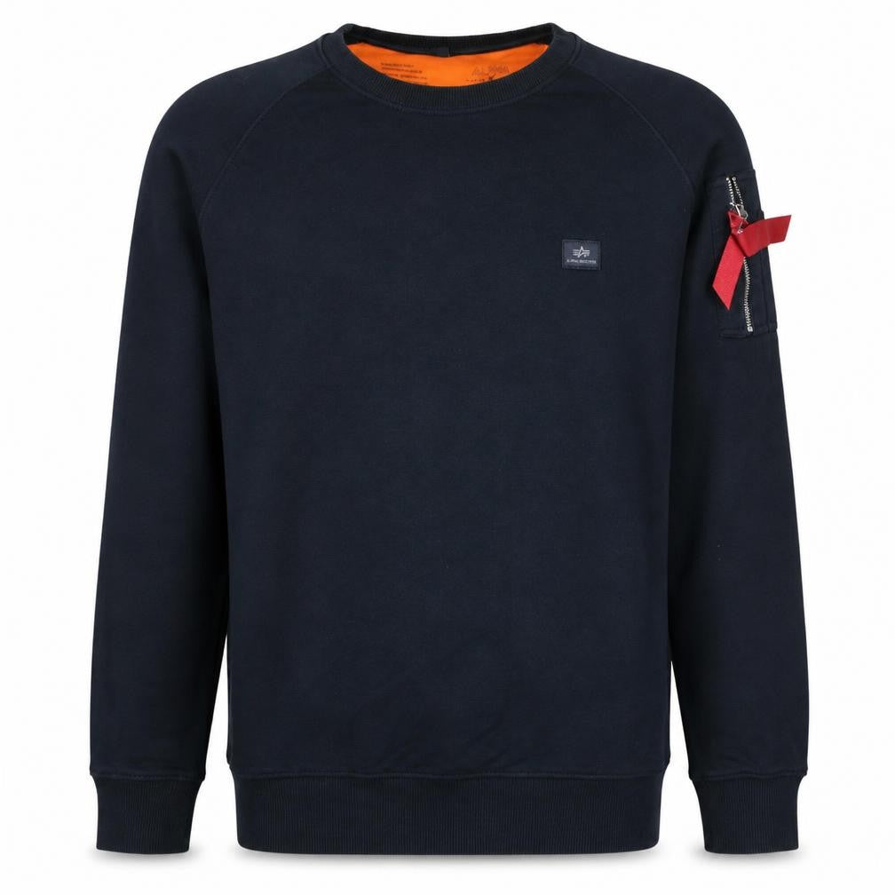 Alpha Industries Men's Black Crew Neck Sweatshirt XS Pullover