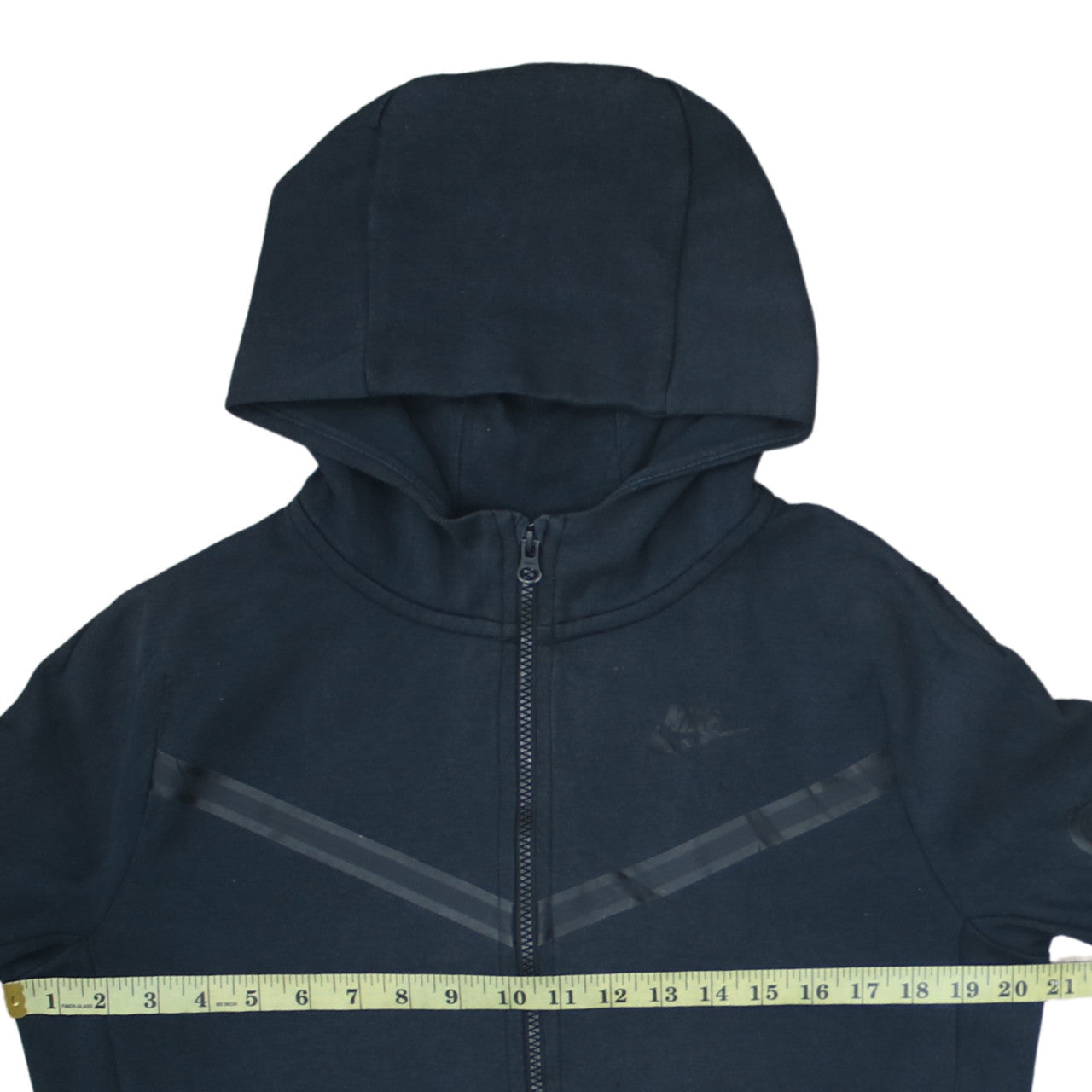 Nike Boys Black XL Full Zip Hoodie - Fleece Lined Sports Sweatshirt
