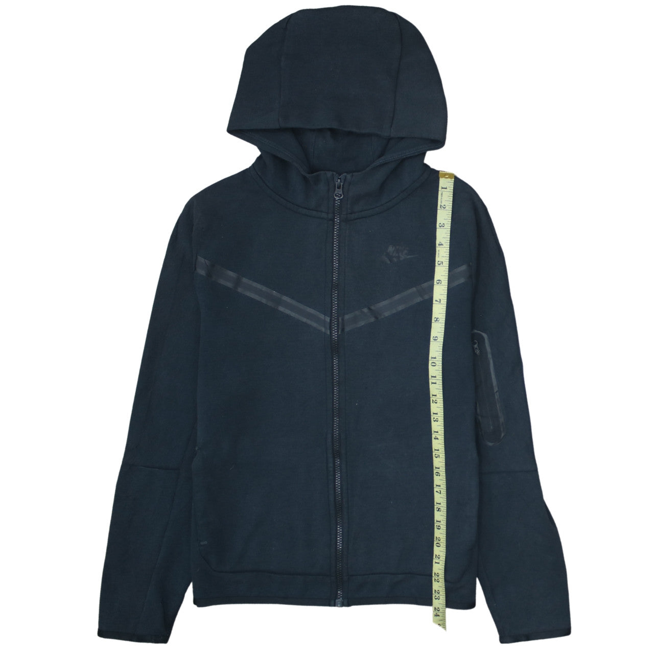 Nike Boys Black XL Full Zip Hoodie - Fleece Lined Sports Sweatshirt