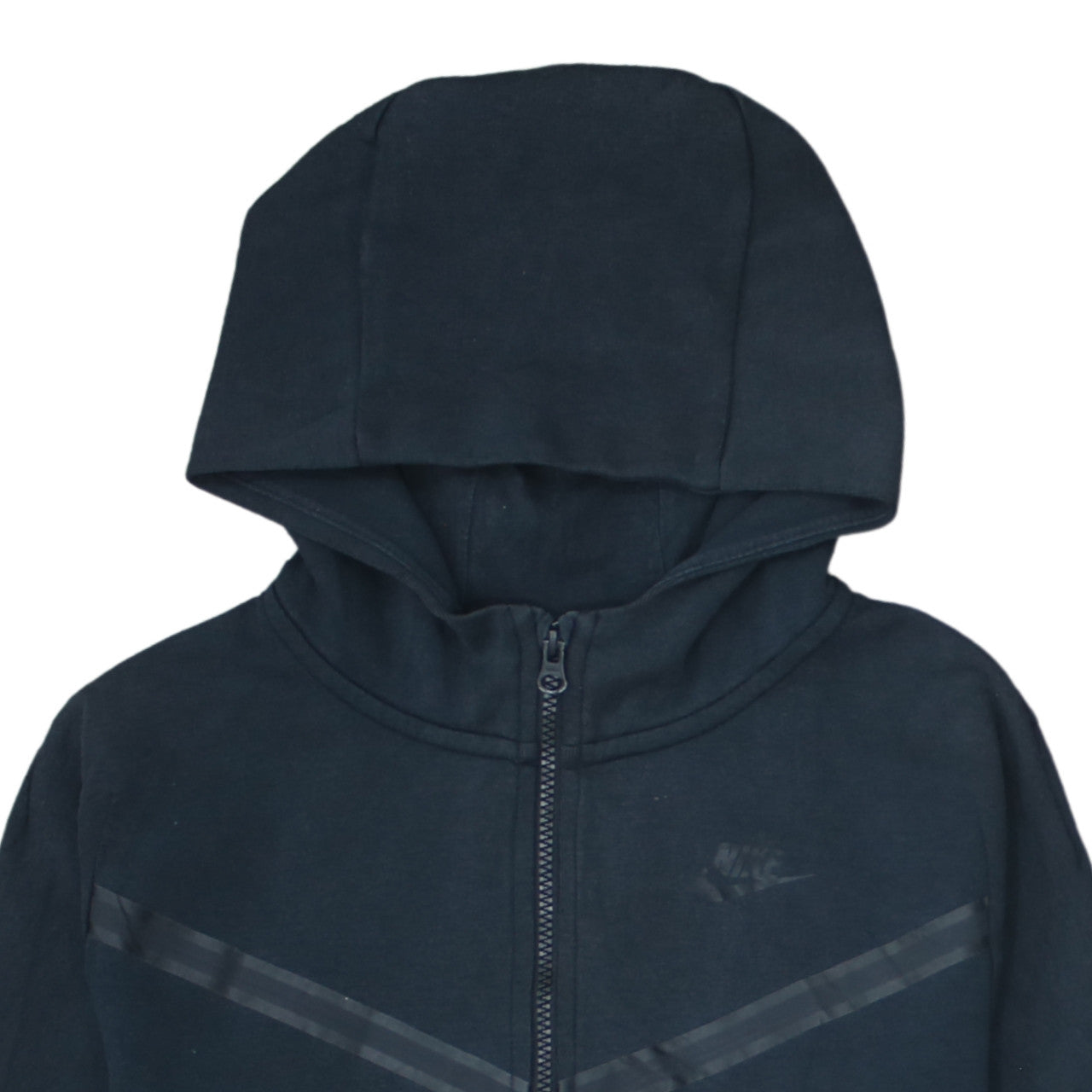 Nike Boys Black XL Full Zip Hoodie - Fleece Lined Sports Sweatshirt
