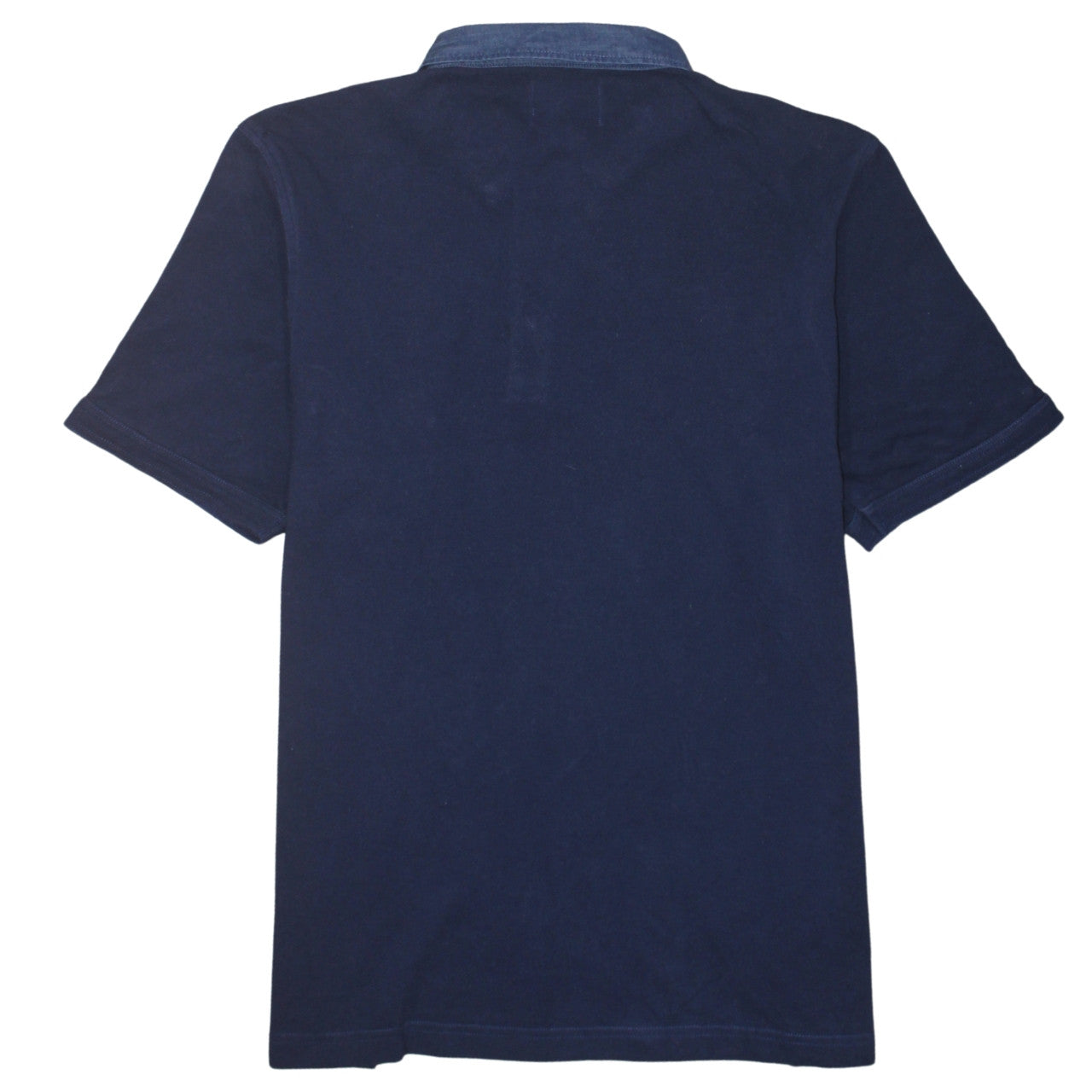 Fred Perry Men's Blue Slim Fit 2XL Polo Shirt with Denim Collar
