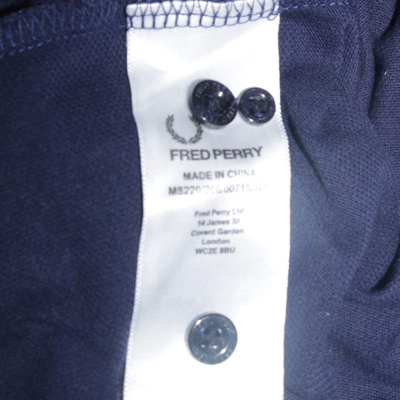 Fred Perry Men's Blue Slim Fit 2XL Polo Shirt with Denim Collar