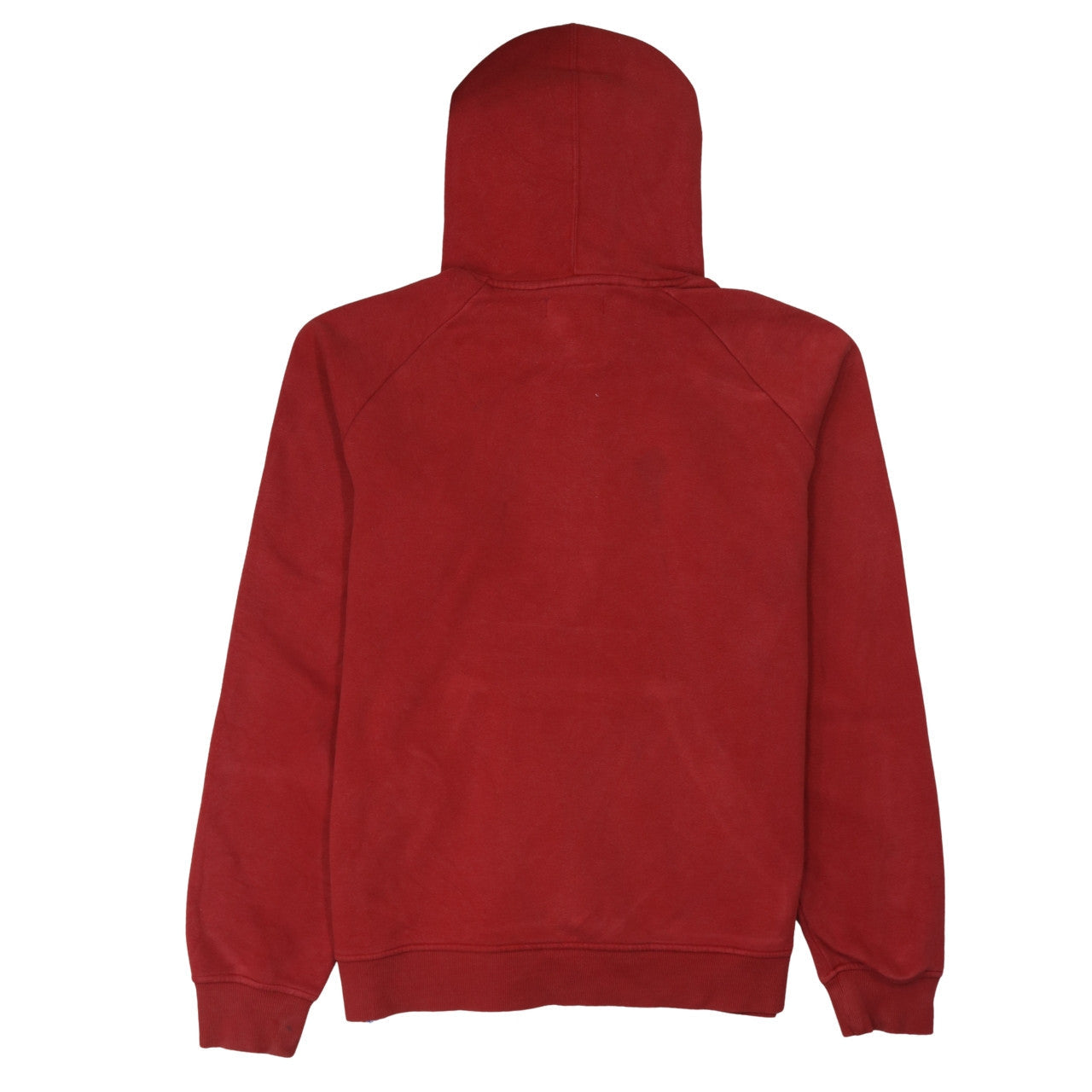 Adidas Mens Red Pullover Hoodie L Logo Fleece Sweatshirt