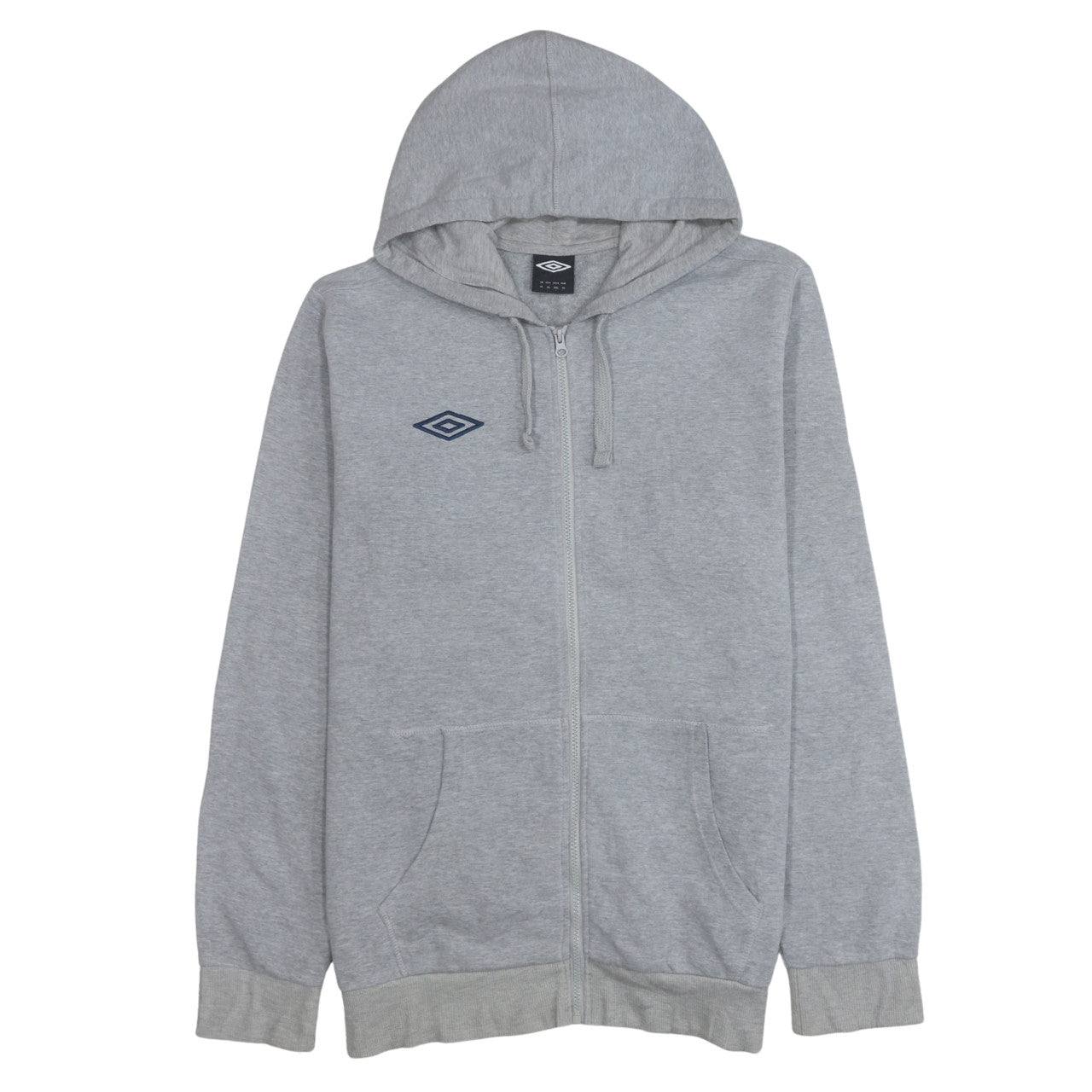 Umbro Men's Grey XL Full Zip Hoodie with Logo