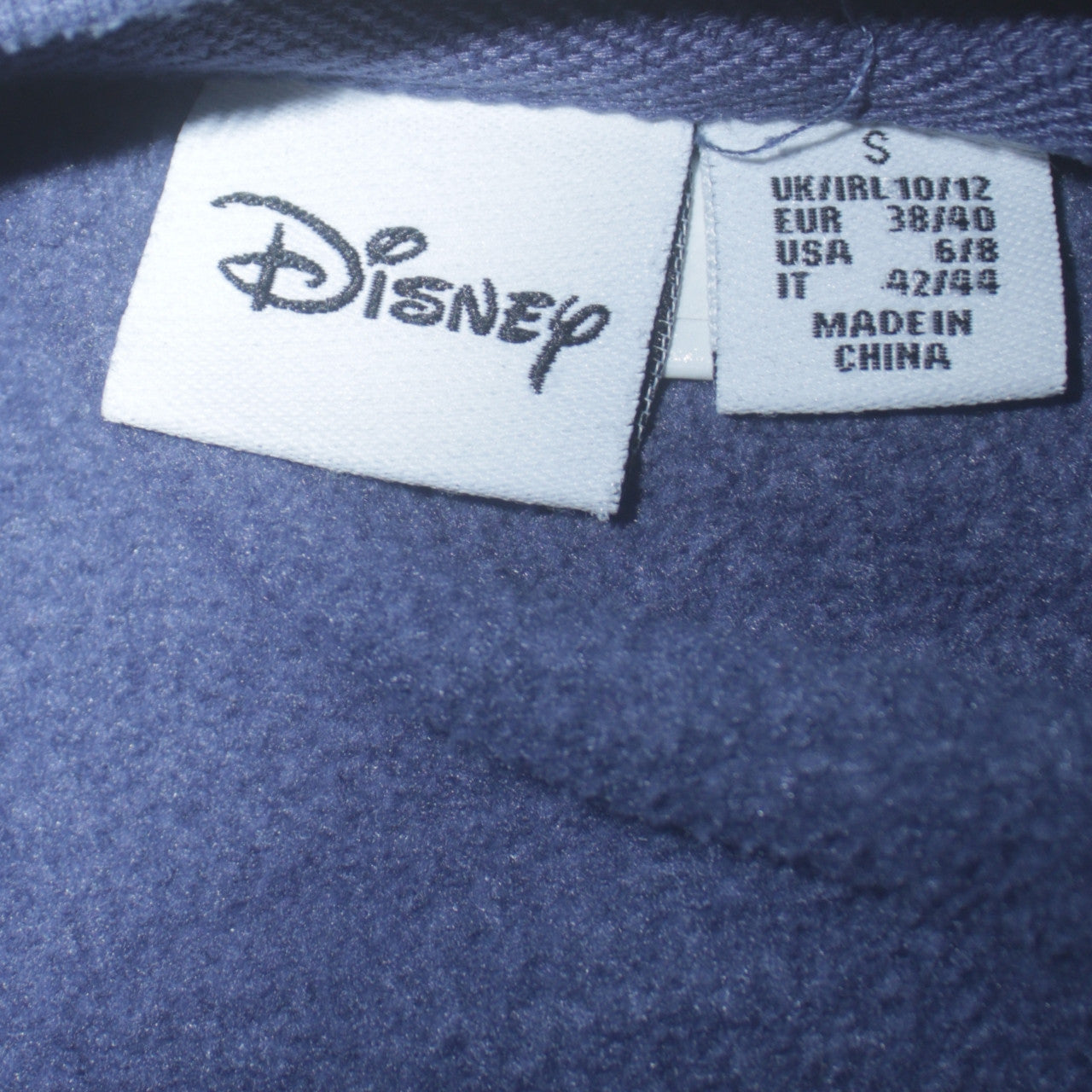 Disney Primark Cares Women Blue Stitch Sweatshirt Size S 10/12 Crew Neck