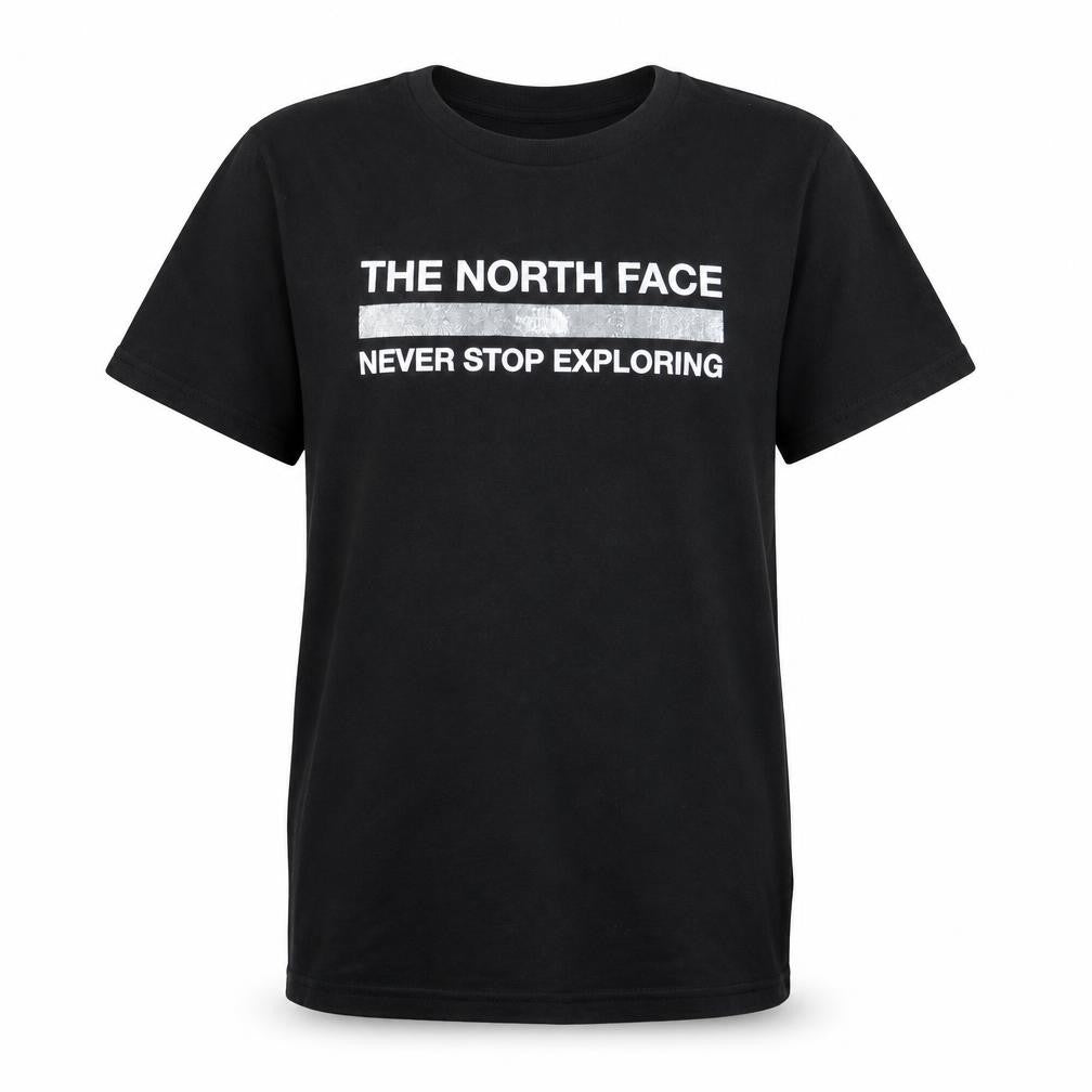 The North Face Boys Black XL Logo Graphic Cotton T-Shirt