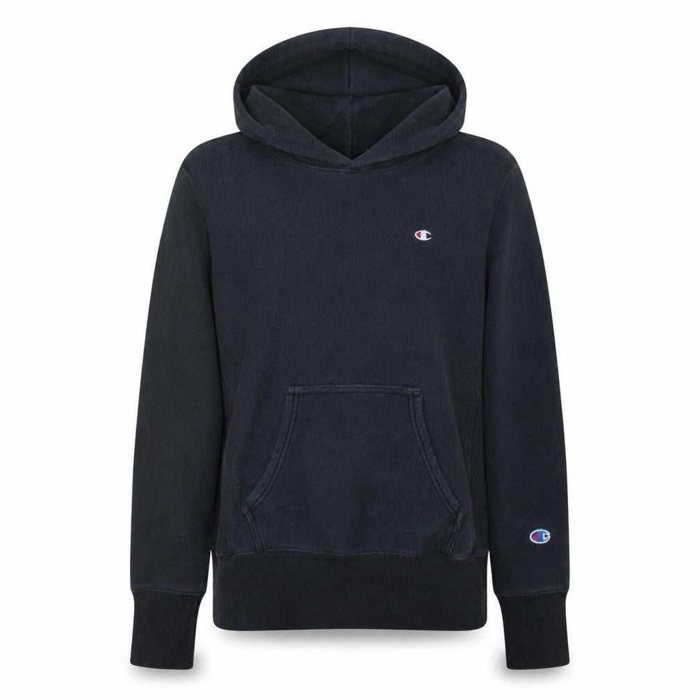Champion Womens Navy XS Pullover Hoodie Reverse Weave Cotton Blend