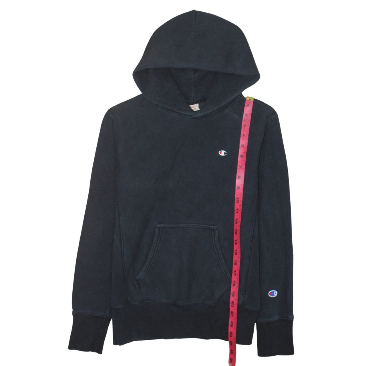 Champion Womens Navy XS Pullover Hoodie Reverse Weave Cotton Blend