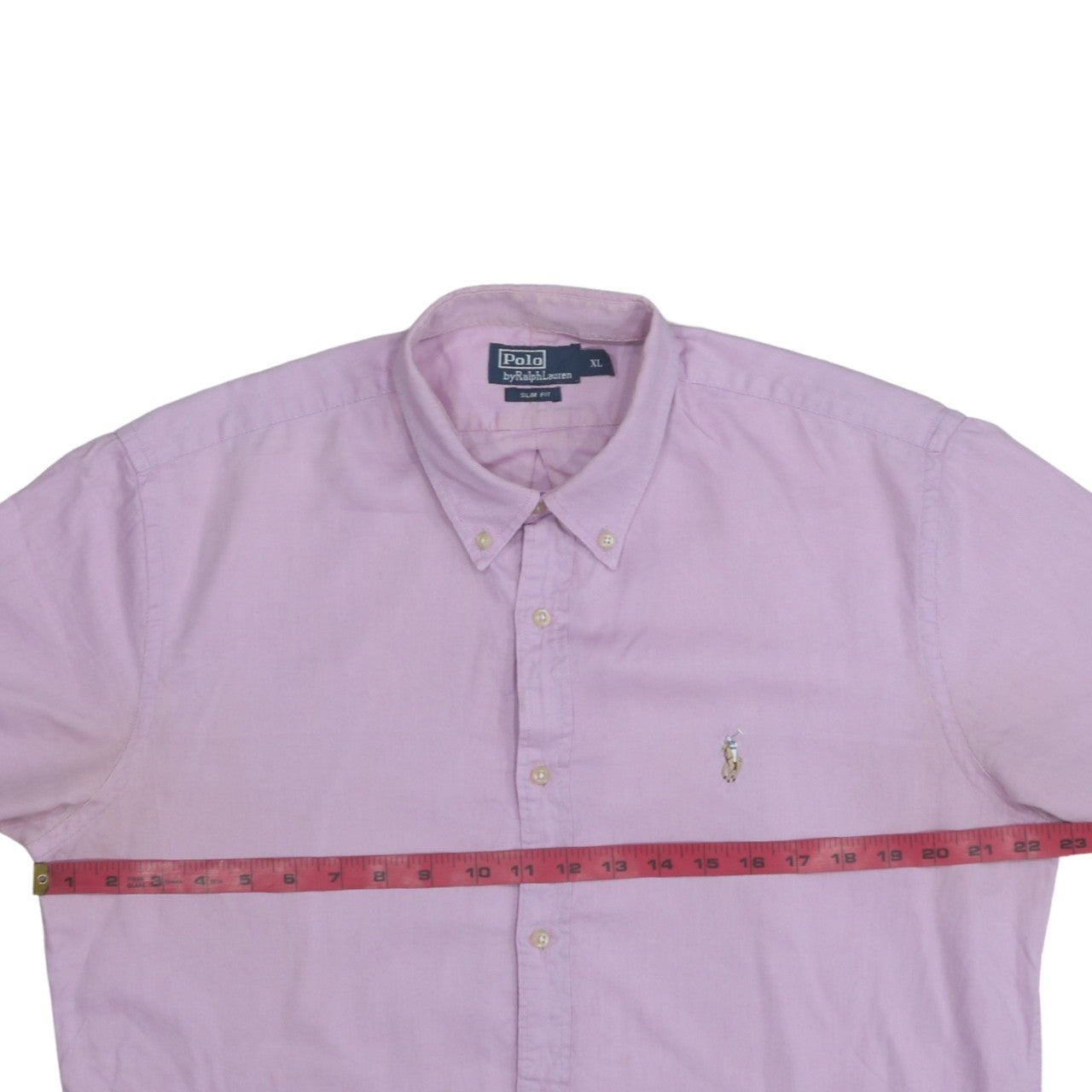 Ralph Lauren Men's Purple Slim Fit Button-Down Cotton Shirt XL