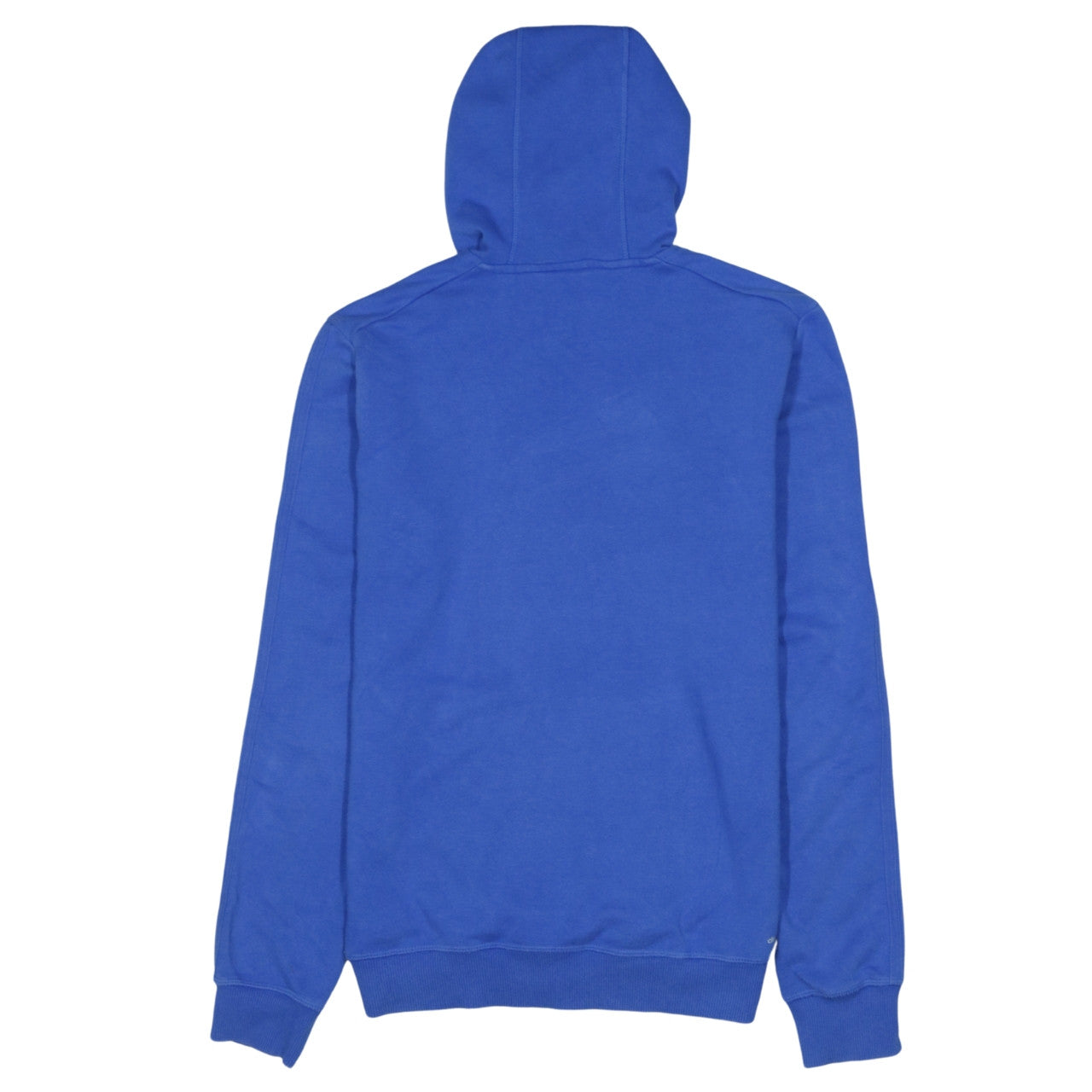 Adidas Men's Blue XS Pullover Hoodie with Logo and Drawstring