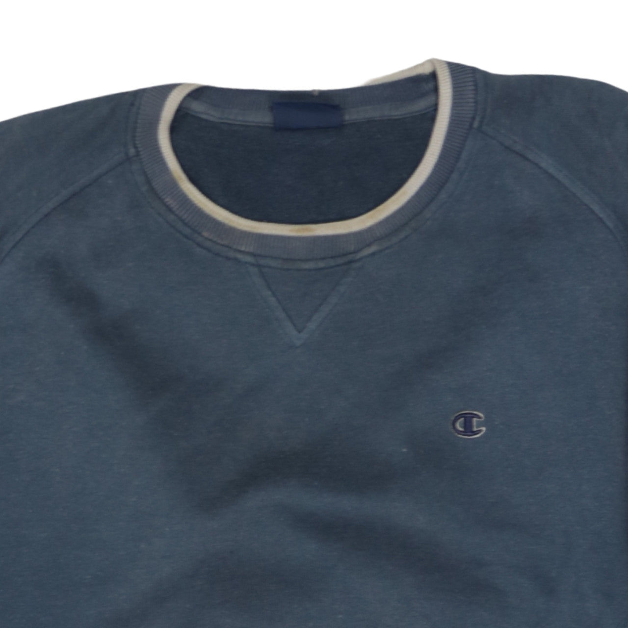 Champion Men's Blue Crew Neck Pullover Sweatshirt M